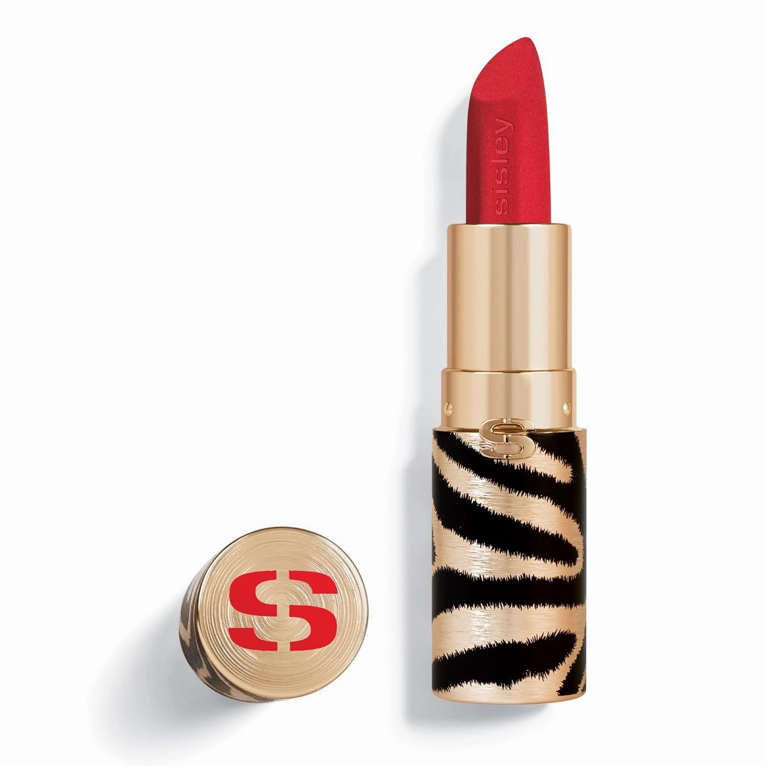 Sisley Paris Phyto-Rouge Velvet, 40 Rouge Icon - Bold Matte Lipstick - 8-Hour Wear, Buildable Coverage, Creamy Texture - Plumps, Smooths, Hydrates & Protects Lips