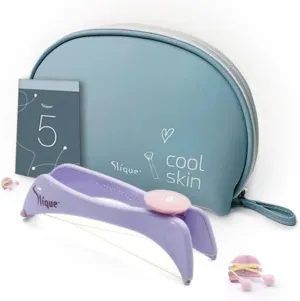 SLIQUE Facial Hair Removal For Women | Chin Hair Removal | Remove Upper Lip Hair | Women Spring Epilator Threading Facial Hair Remover | Hair Removal Kit For Women Spring | Threading Hair Removal Tool