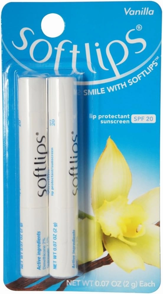 Softlips Lip Protectant SPF 20, Vanilla 2 ea (Pack of 11)