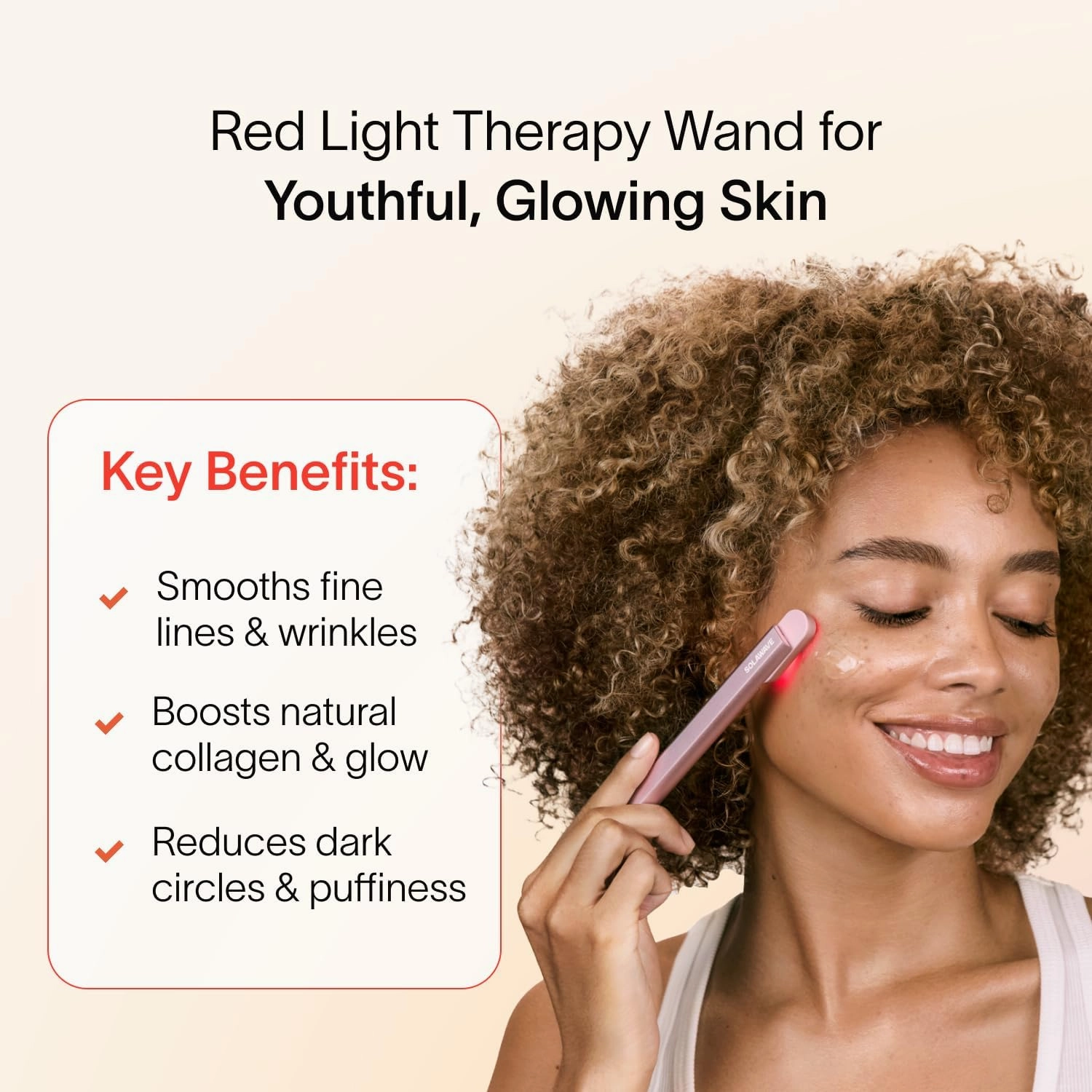 Solawave 4-in-1 Radiant Renewal Red Light Therapy Wand & Renew Complex Activation Serum | Beauty Device for Face & Neck | Serum Boosts Anti-Aging Effects, Reduces Wrinkles, Dark Circles & Puffiness