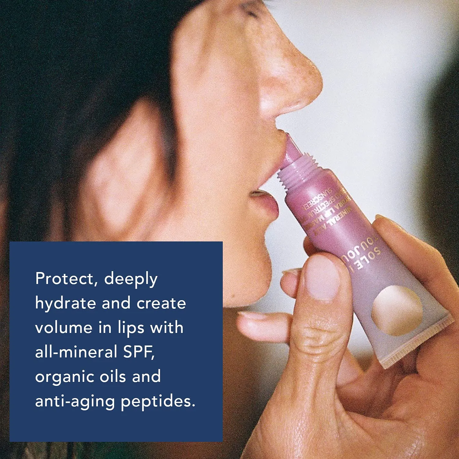 Soleil Toujours Mineral Ally Hydra Lip Masque Sip Sip | Tinted Lip Balm | Everyday Protection | Antioxidant-Rich | Hydrating | SPF 15 (10 ml / 0.34 fl oz)