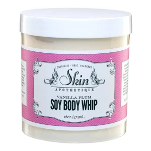 Soy Body Whip, 16 oz, Vanilla Plum