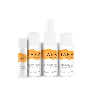 Spa Therapy Sun Restore Travel Kit Bundle, Recovery Gel, Rehydrator Lotion, Lavender Face & Body Mist, Cool Mint Lip Balm