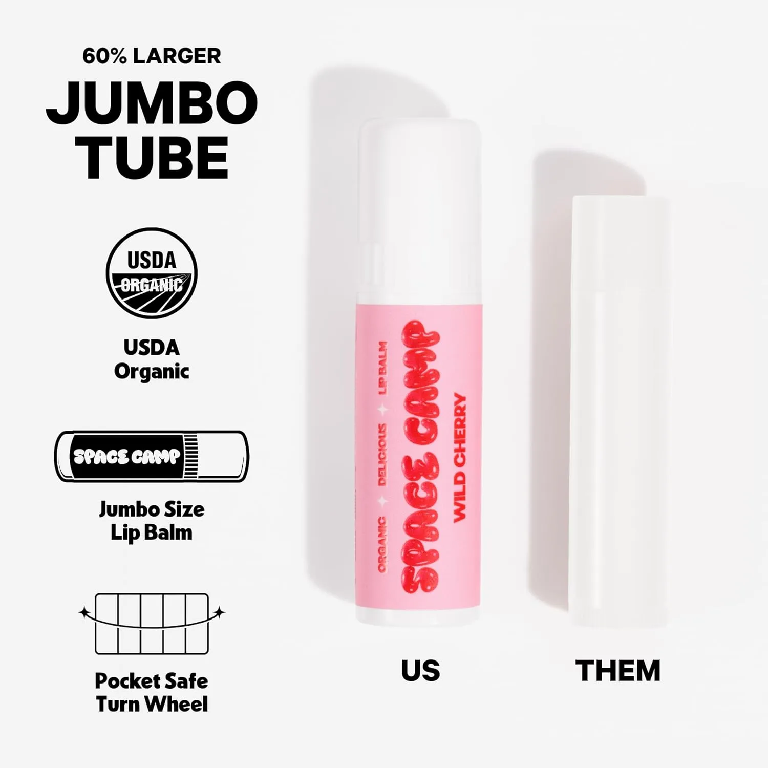 Space Camp Wellness Jumbo Lip Balm - Pool Club Pack Variety Flavored Balm (Tropical Pineapple, Sweet Vanilla, and Coconut Cream) - 3 Pack