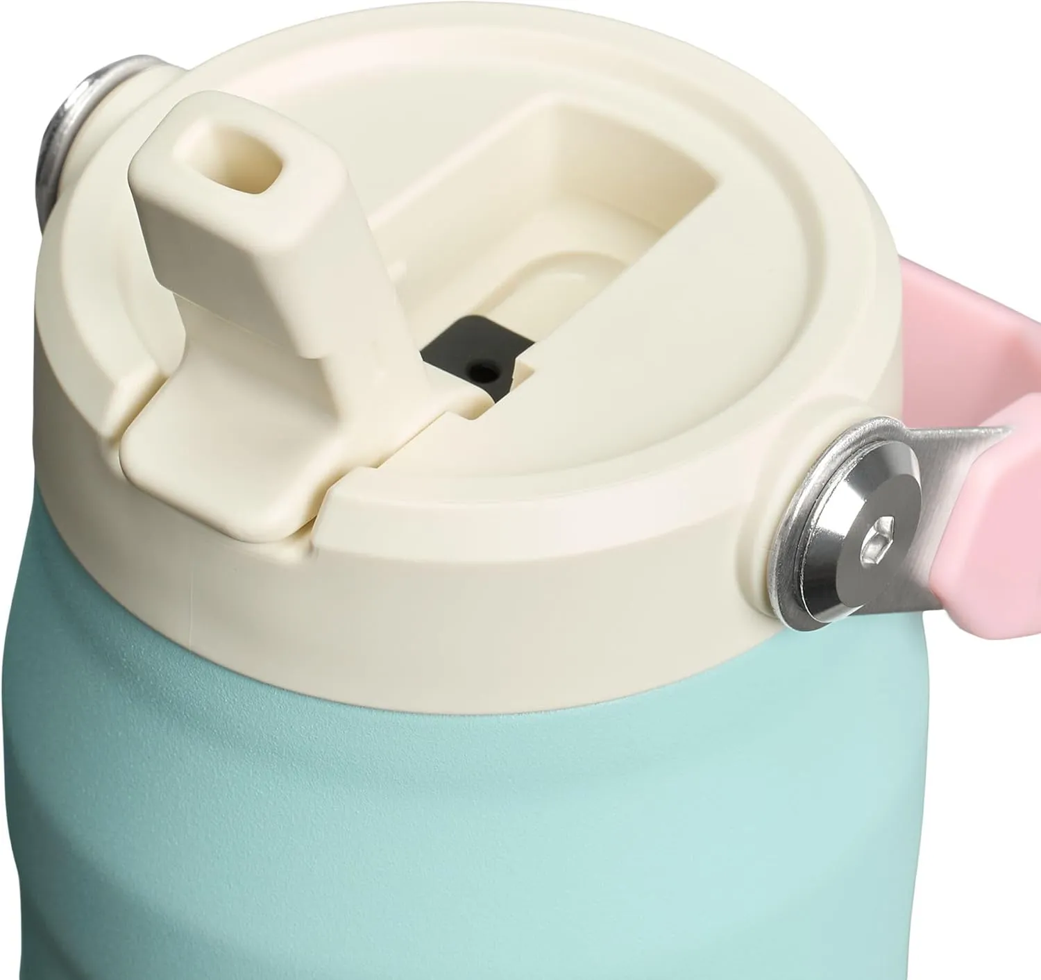 Stanley IceFlow Flip Straw 2.0 Water Bottle 24 oz | Built-In Straw for Travel and Sports | Lightweight and Leak Resistant | Insulated Stainless Steel | BPA-Free | Poolside