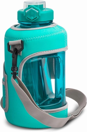 Studio Sport Jug with Neopreme Sleave, Easy-Carry Strap, and Leak-proof Straw Lid - 54 Oz - Chase