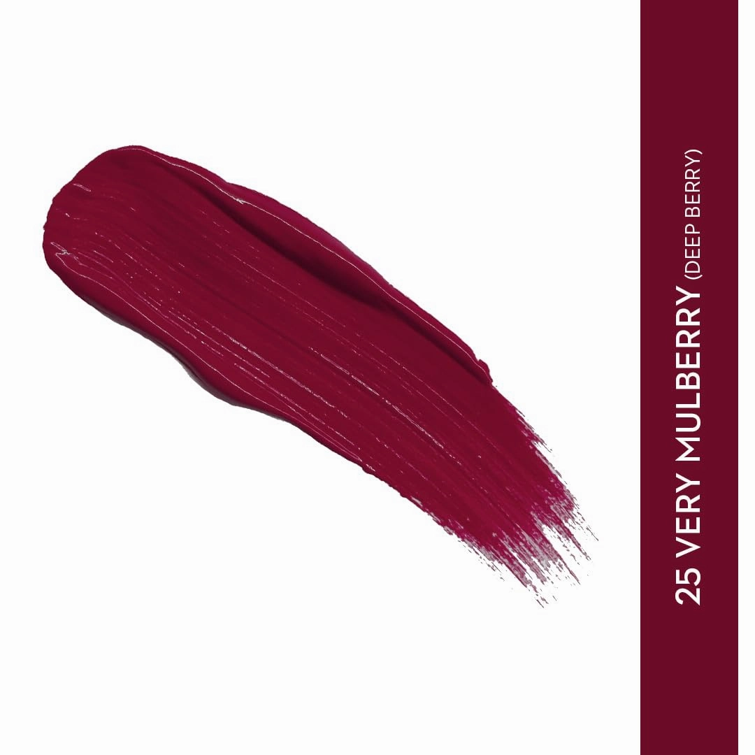 SUGAR Cosmetics Smudge Me Not Liquid Lipstick25 Very Mulberry (Deep Berry) Intensely Pigmented Liquid Matte Finish, Longwearing Formula, Smudgeproof