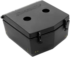 SuperATV Insulated Cargo Cooler Box for Can-Am Defender | Heavy Duty Bed Storage Box with Sealed Lid, Drain Plug, and Dual Cup Holders | 30-Liter Capacity!
