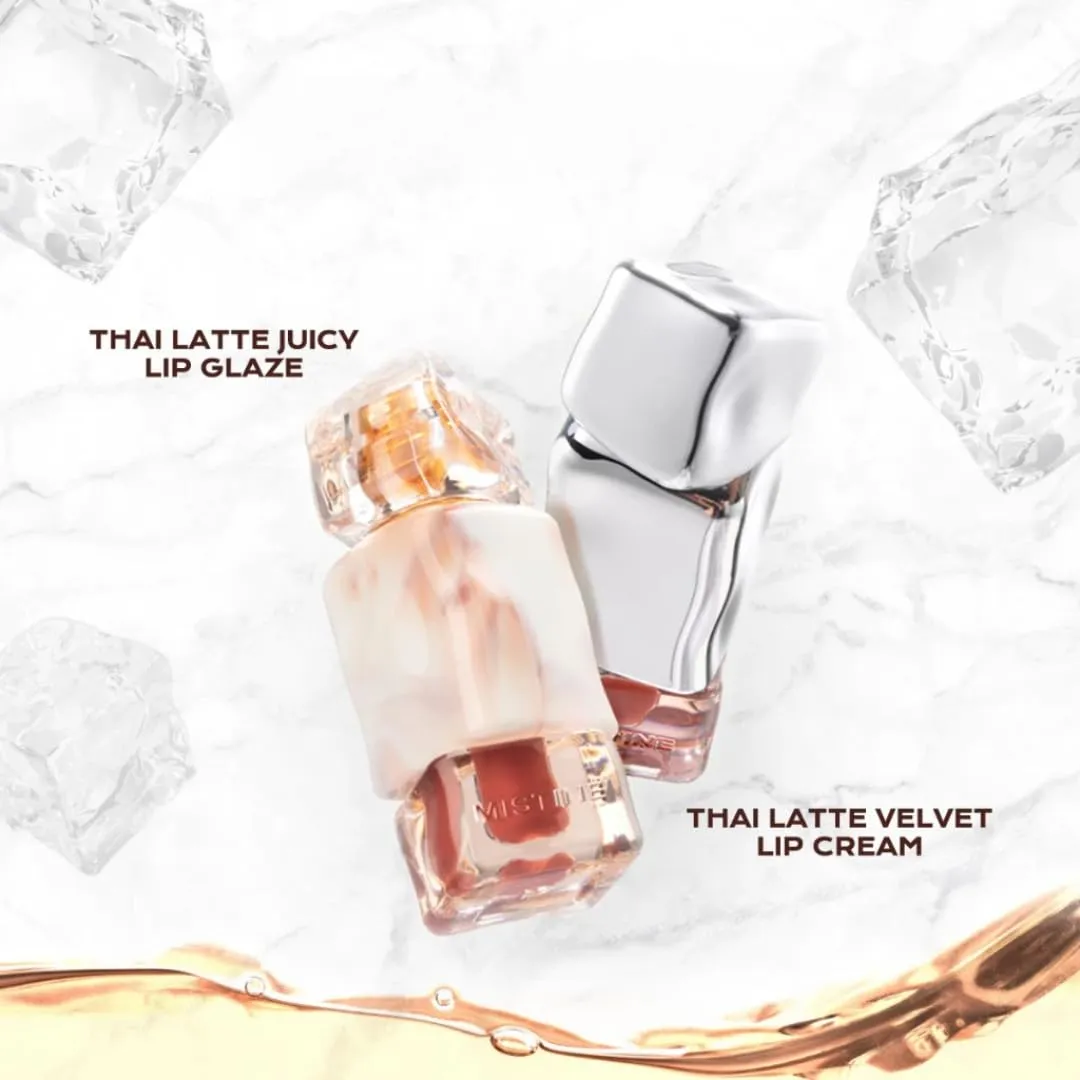Thai Latte Velvet Lip Cream – 2.8g – Matte, Smooth & Full Coverage (M02 Milk Apricot Dirty)