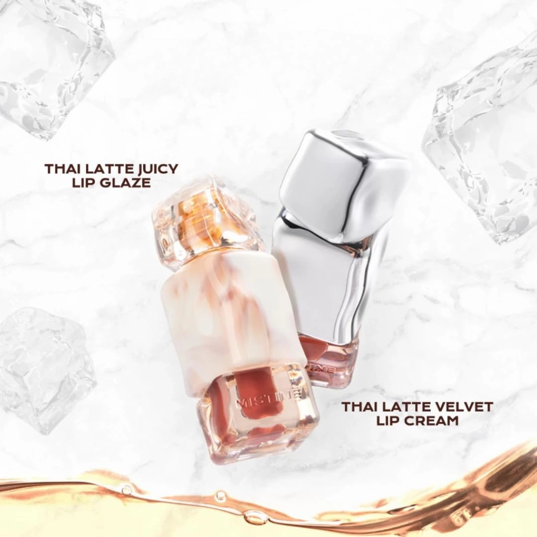 Thai Latte Velvet Lip Cream – 2.8g – Matte, Smooth & Full Coverage (G02 Coral Ice Drop)