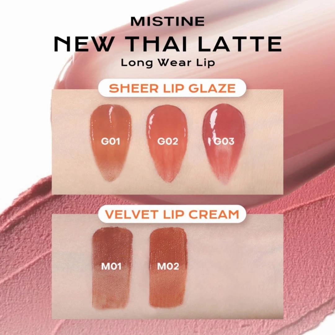 Thai Latte Velvet Lip Cream – 2.8g – Matte, Smooth & Full Coverage (G02 Coral Ice Drop)