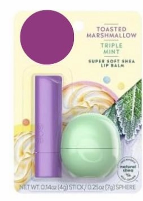 Toasted Marshmallow Triple Mint Super Soft Lip Balm, Shea Formula, 0.14 oz