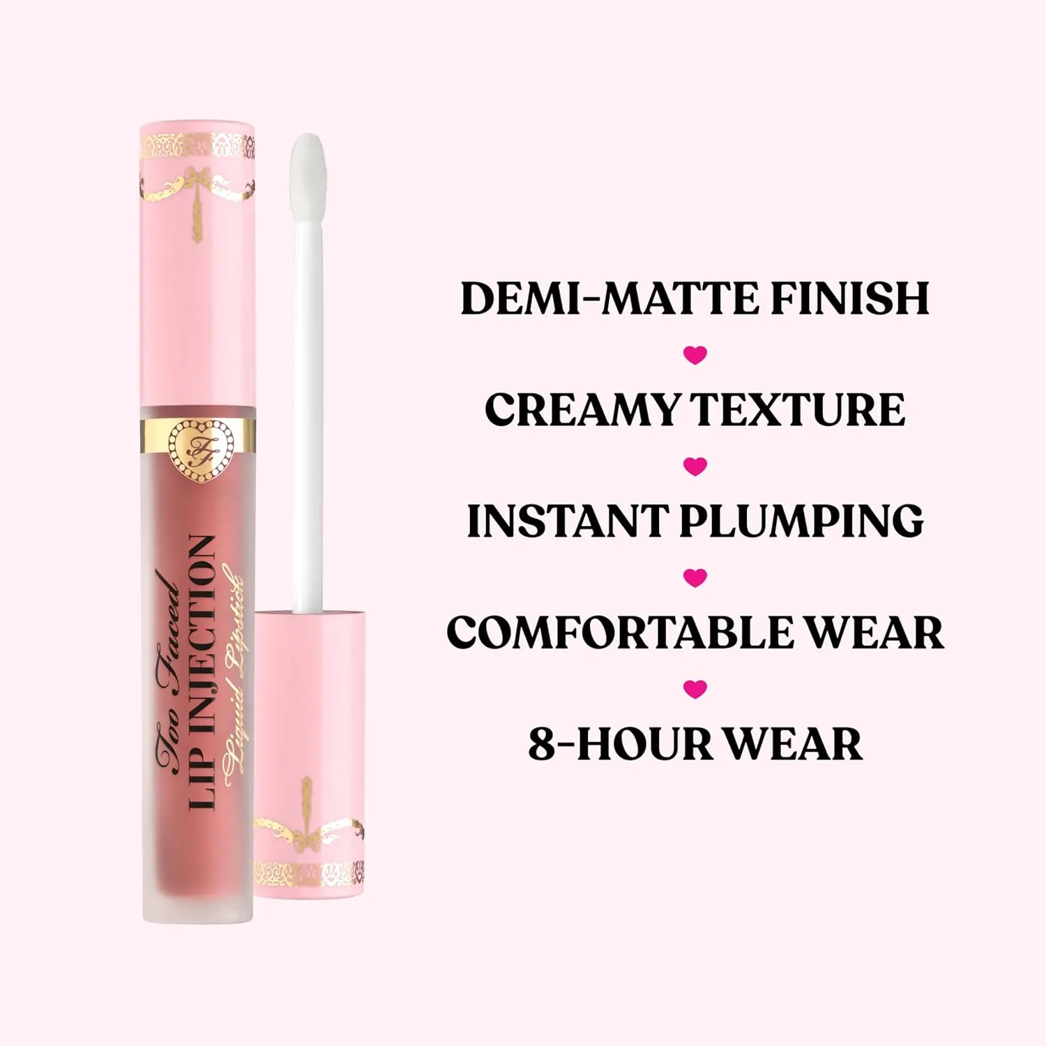 Too Faced Lip Injection Power Plumping Cream Longwear Liquid Lipstick | Hydrating, Matte   Long Lasting, 0.1 fl. oz.