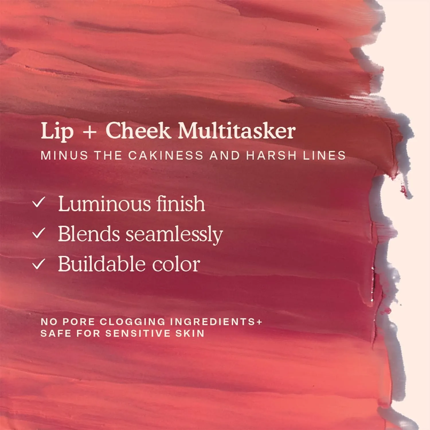 Tower 28 Beauty BeachPlease Cream Blush for Cheeks and Lips - Multi-Purpose Lip and Cheek Tint in Pink Blush - for Sensitive Skin – Color HAPPY HOUR, Luminous Finish