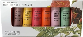 Trader Joe's Moisturizing Lip Balm Set 6-0.13 OZ (3.7g) Tubes
