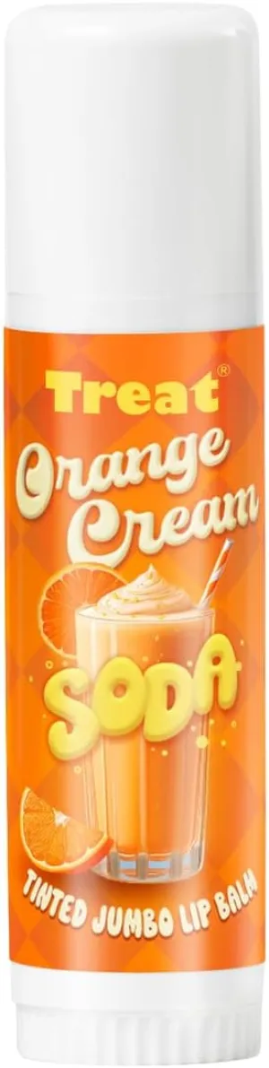 TREAT© JUMBO TINTED LIP BALM (SHIMMERING CREAM SODA WITH AN ORANGE TWIST)