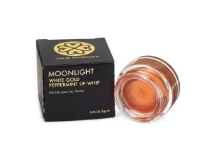 True Moringa Tinted Lip Balm - Moonlight White Gold Peppermint Lip Whip - Luxury Organic Lip Gloss Tinted Moisturizer - Natural Vegan Lip Tint Shimmer - 0.25 Ounce