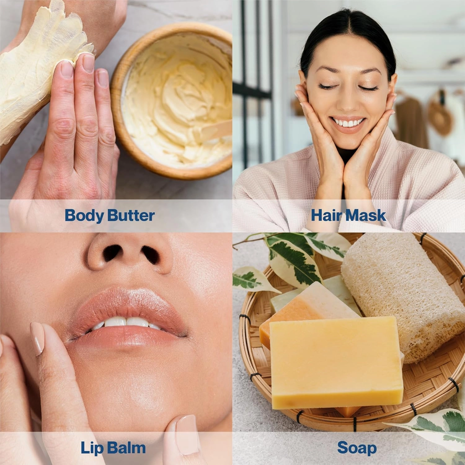 uh*Roh*Muh Premium Refined Kokum Butter-Perfect Ingredient for Skin Care & Hair Care Products Ideal for Skin Moisturizer,Body Butter,Lip Balm,Lotion,Cream,DIY Candle Half Gallon(Net:1.6kg/3.5lb)