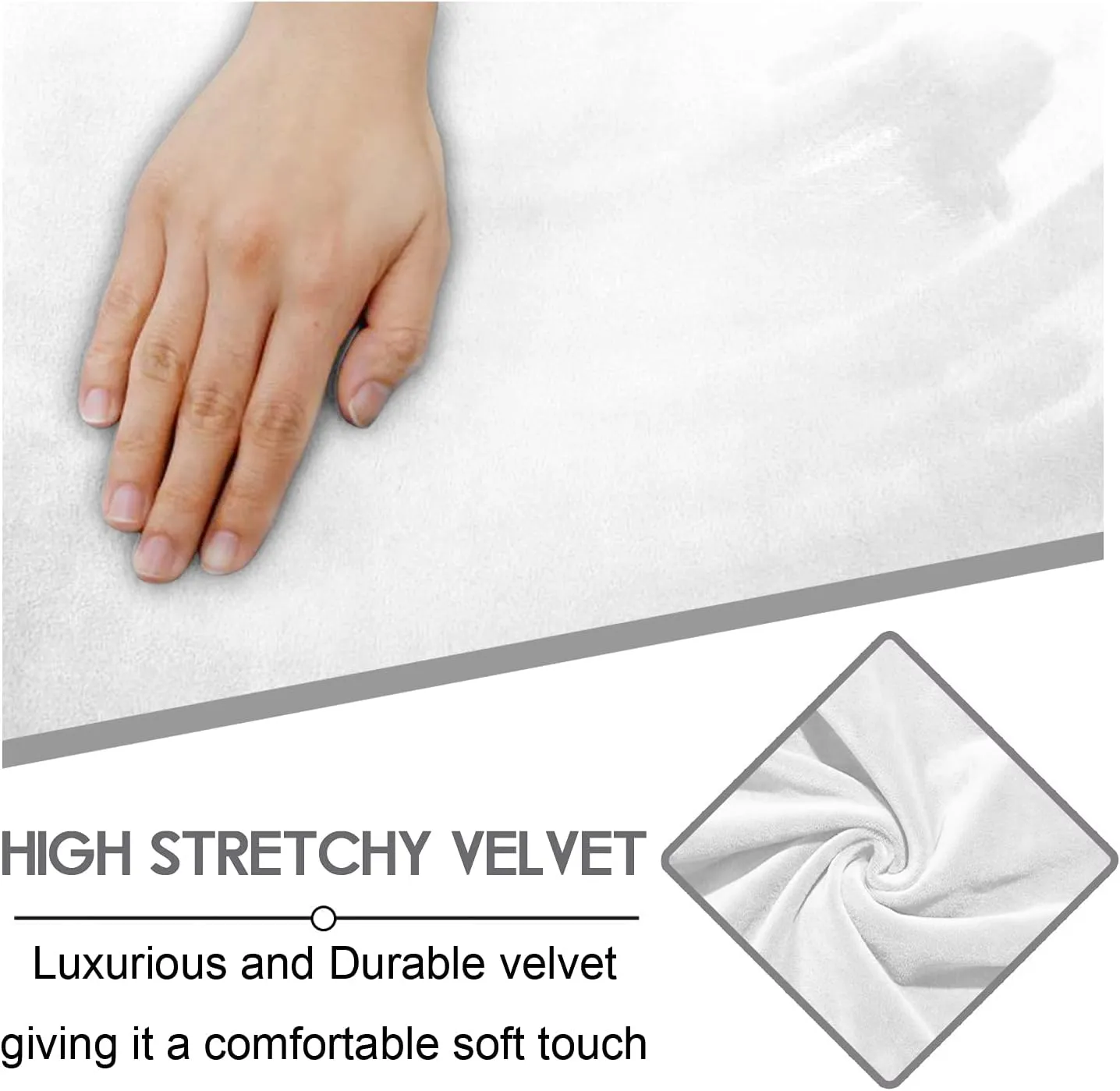 ULTICOR 7-Piece Sectional Recliner Sofa Covers, Velvet Stretch Reclining Couch Covers for Reclining Sofa, Thick, Soft, Washable (Ivory, L Shape 5 Seat Recliner Cover)
