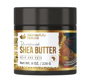 Unrefined Shea Butter - African Organic Ivory & Raw – 8 OZ