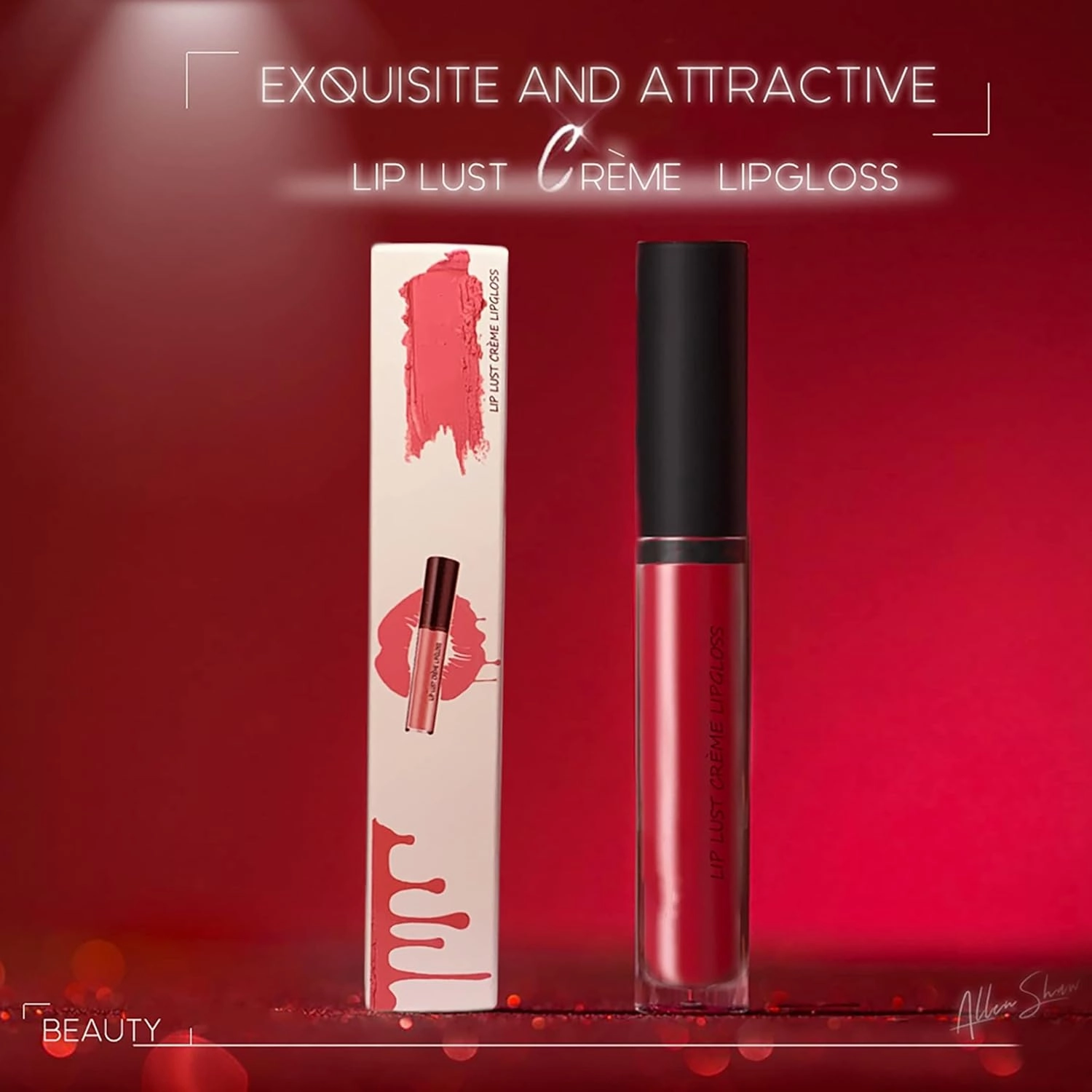 Upgrade 12 Color Cream Lip Gloss, Long-Lasting Moisturizing Velvet Lip Lipstick, Non-Stick to Cup, Non-Fading, Waterproof, Hydrating Lip Tint Natural Jelly Lipstick (012#, 6 ML)