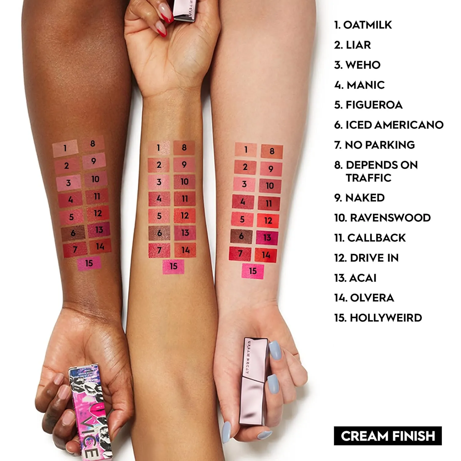 Urban Decay Vice Hydrating Lipstick, Long-lasting Cream Matte or Shine Finish, Creamy Formula, Moisturizing Lip Color with Aloe Vera & Avocado Oil, Vegan, Cruelty-free - 0.11 oz