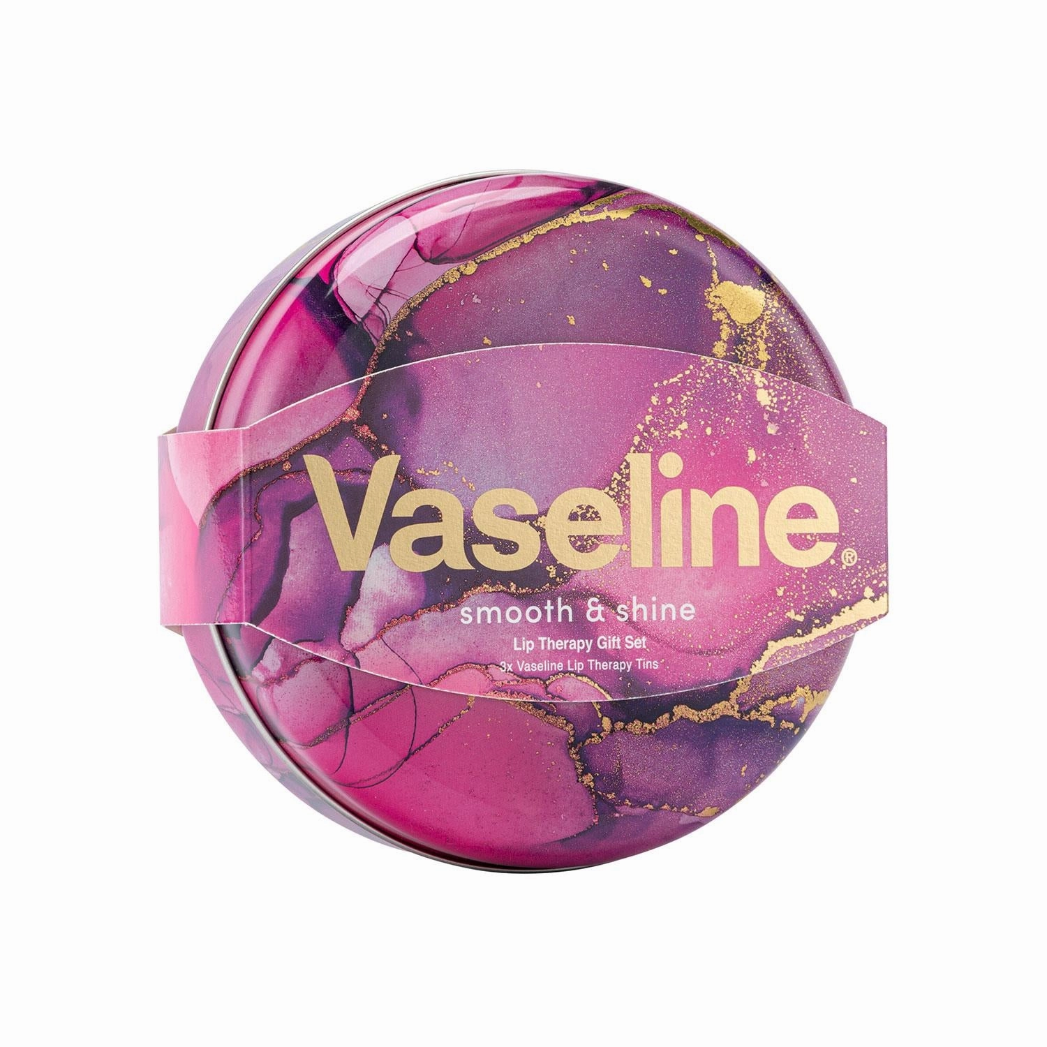 Vaseline Rosy, Coca & Aloe Lip Therapy Selection 3pcs Gift Tin Set For Her