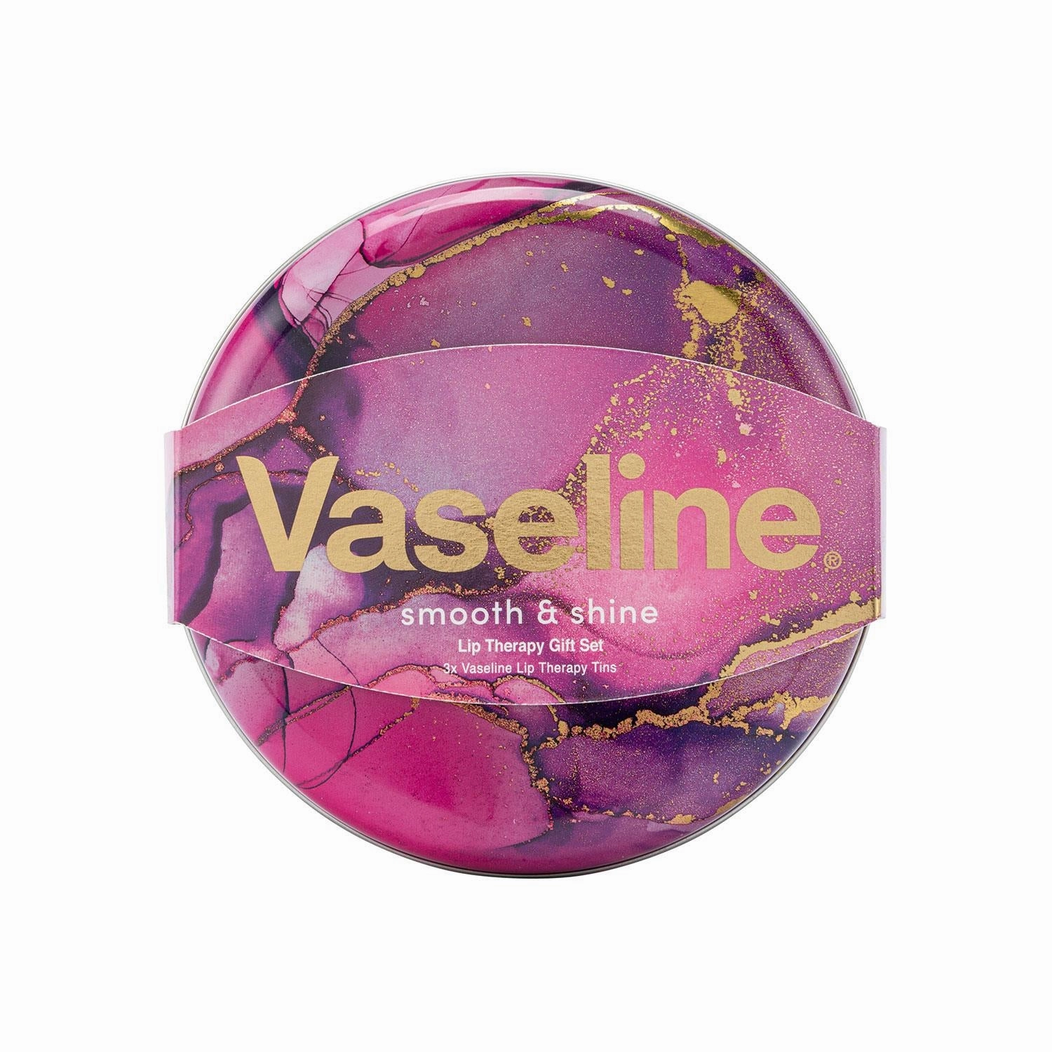 Vaseline Rosy, Coca & Aloe Lip Therapy Selection 3pcs Gift Tin Set For Her