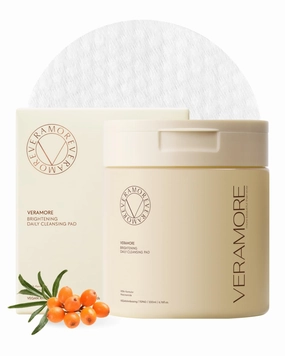 Veramore Glow-Enhancing & Deep Cleansing Vegan Pads – 100% Embossed Dual-Sided, Powerful Yet Gentle, Non-Drying, Soothes & Nourishes, Low-Irritation, K-Beauty, All Skin Types, 70 Pads, 5.07 fl oz
