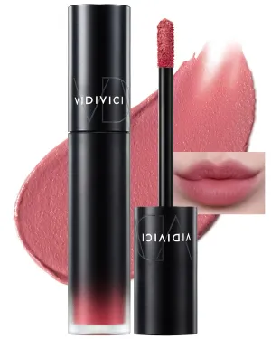 VIDIVICI Millennial Velvet Lip Tint - Thin, Comfortable & Long-Lasting Wear with Matte Finish - Seamless, Rich and Vibrant Shades - Moisture-Filled & Lightweight Texture. 0.15 fl.oz. (01 MAUVE ON ME)