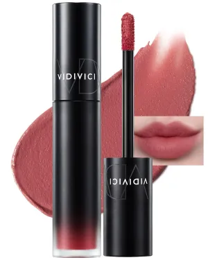 VIDIVICI Millennial Velvet Lip Tint - Thin, Comfortable & Long-Lasting Wear with Matte Finish - Seamless, Rich and Vibrant Shades - Moisture-Filled & Lightweight Texture. 0.15 fl.oz. (03 ROSY MUSE)