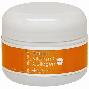 Vitamin C   Retinol   Collagen | Super Charged Anti-Aging Cream for Face | Pharmaceutical Grade Quality | Helps Smooth & Plump Fine Lines & Wrinkles & Brightens for Younger Skin (1 oz)