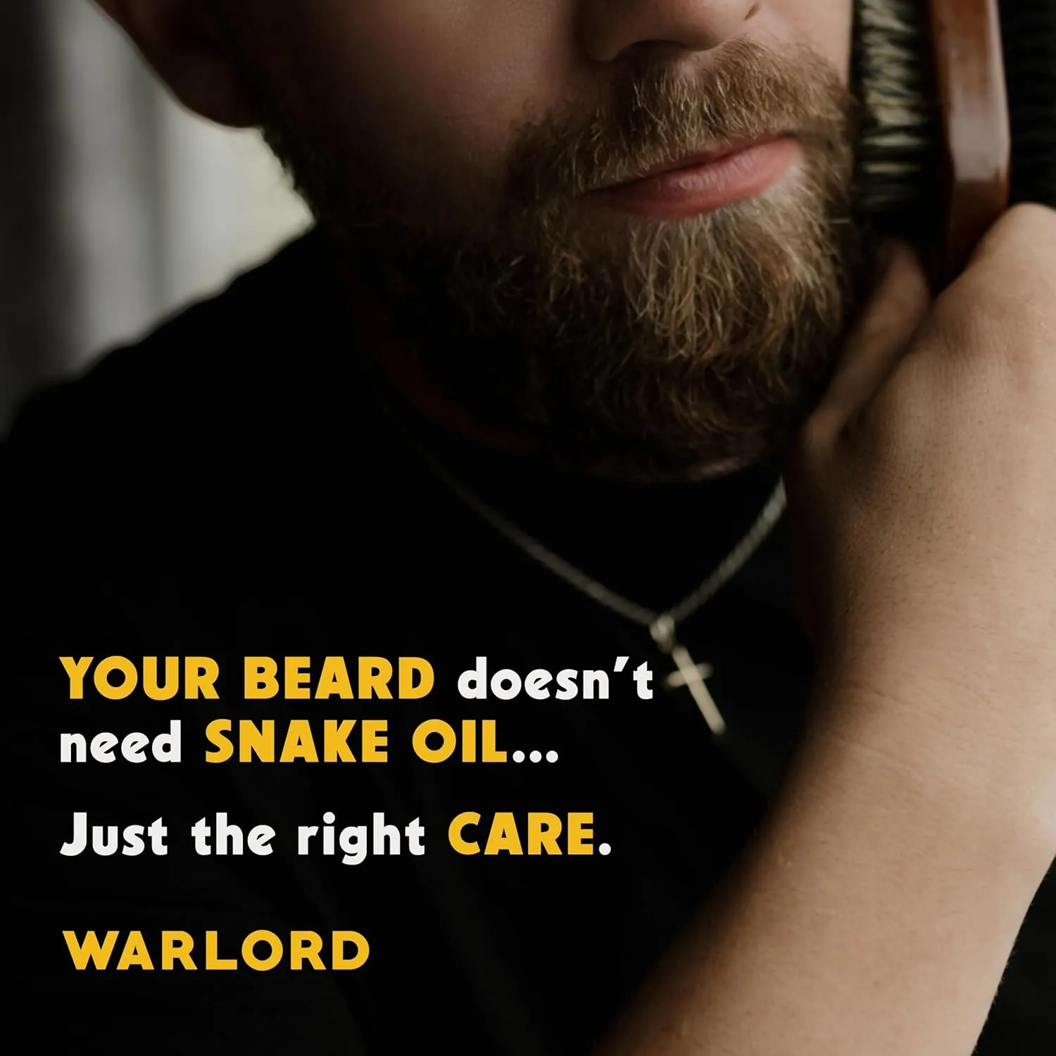 WARLORD Beard Balm for Men – Scented Premium Beard and Scruff Cream & Beard Balm Butter for Facial Hair Hydration, Shaping, Styling, & Itch Relief – Southern Tobacco