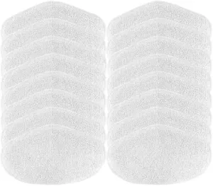 Washable Mop Cloth Microfibre Mop Rags Spare Parts, Compatible for Polti, Compatible for Vaporetto PAEU0332 Steam Vacuum Cleaner Replacement Accessories(16pcs)