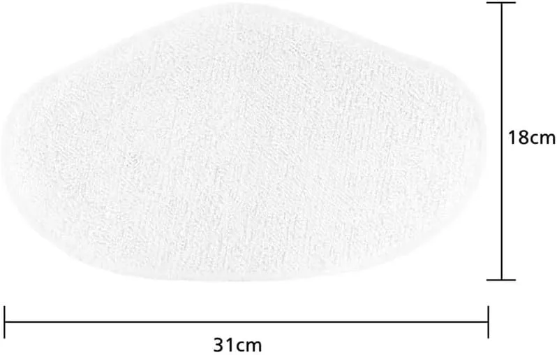 Washable Mop Cloth Microfibre Mop Rags Spare Parts, Compatible for Polti, Compatible for Vaporetto PAEU0332 Steam Vacuum Cleaner Replacement Accessories(16pcs)