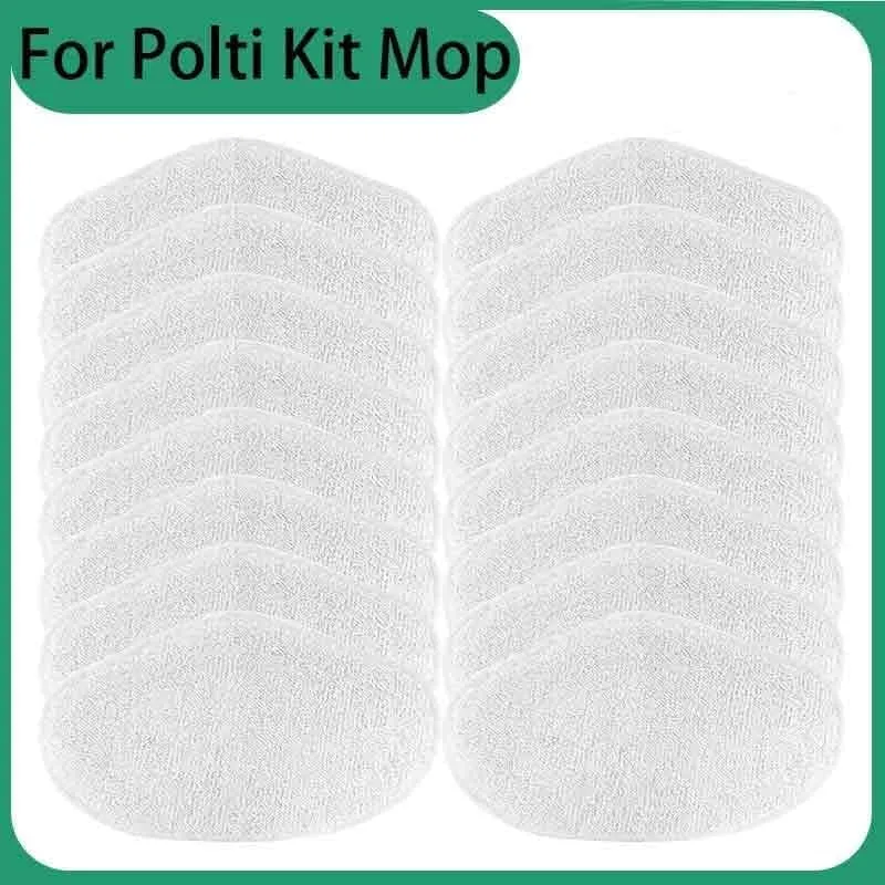 Washable Mop Cloth Microfibre Mop Rags Spare Parts, Compatible for Polti, Compatible for Vaporetto PAEU0332 Steam Vacuum Cleaner Replacement Accessories(16pcs)