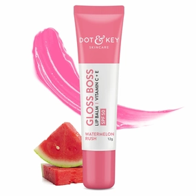 Watermelon Lip Balm (12gm) | Intense Moisturizer for Dry, Chapped Lips | Tinted | Glowing Pink Lips | Lip Balm with SPF 50 for Sun Protection   Vitamin C   E | Lip Balm for Women
