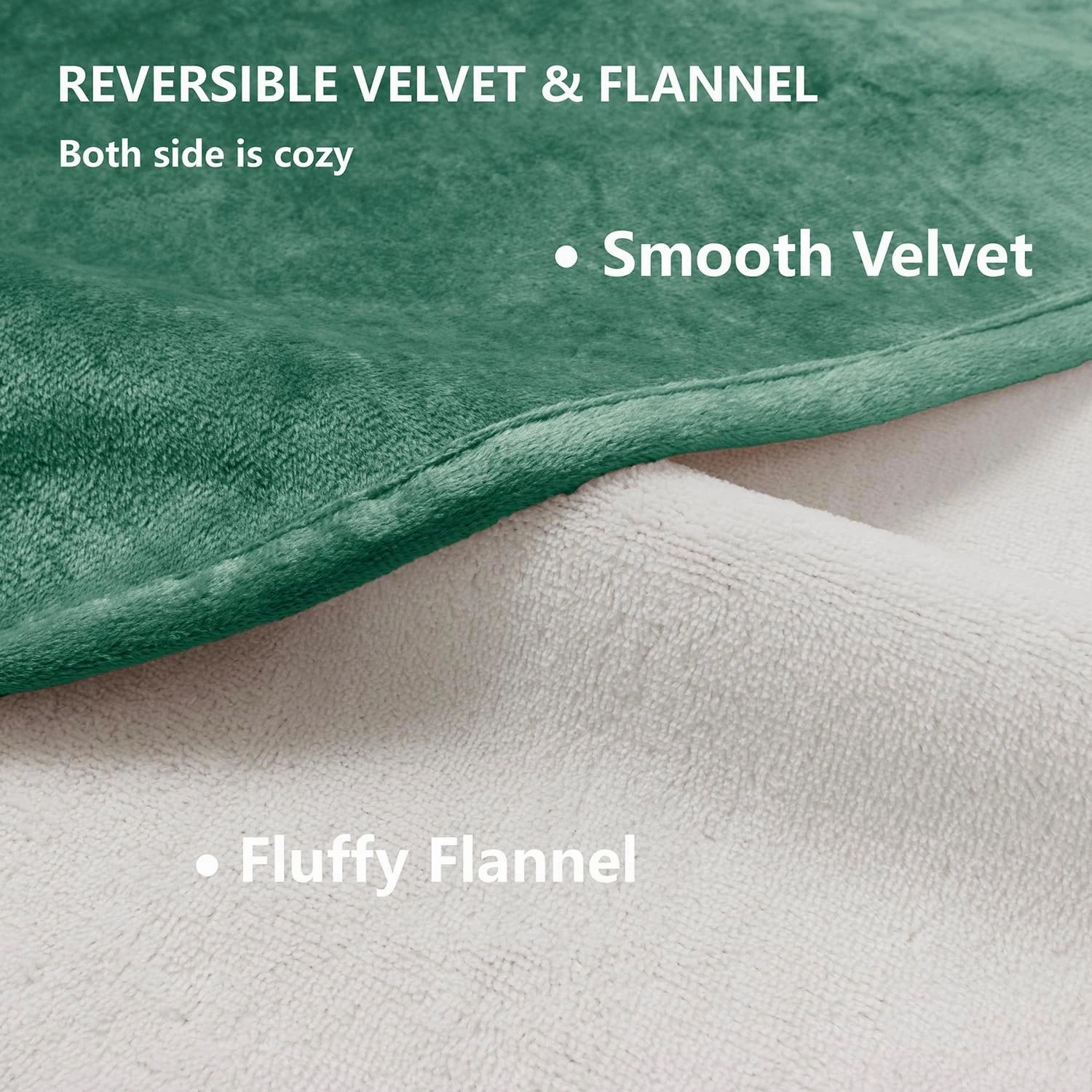 Waterproof Dog Blankets, Washable Pee Proof Pet Blanket for Couch, Soft Reversible Puppy Throw Furniture Protector Cover for Bed Sofa-52"x82",Green Cream
