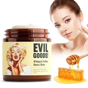 Whipped Beef Tallow and Honey Balm,Tallow Honey Balm,Tallow Face Moisturizer,Grass Fed Grass Finished Face Cream,Hydrates and Nourishes the Skin