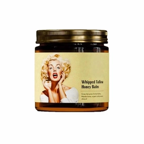 Whipped Beef Tallow & Manuka Honey Organic Nourishing Face Cream, Moisturizer, Body Lotion, Skin Care and Lip Balm Hydrating Moisturizing