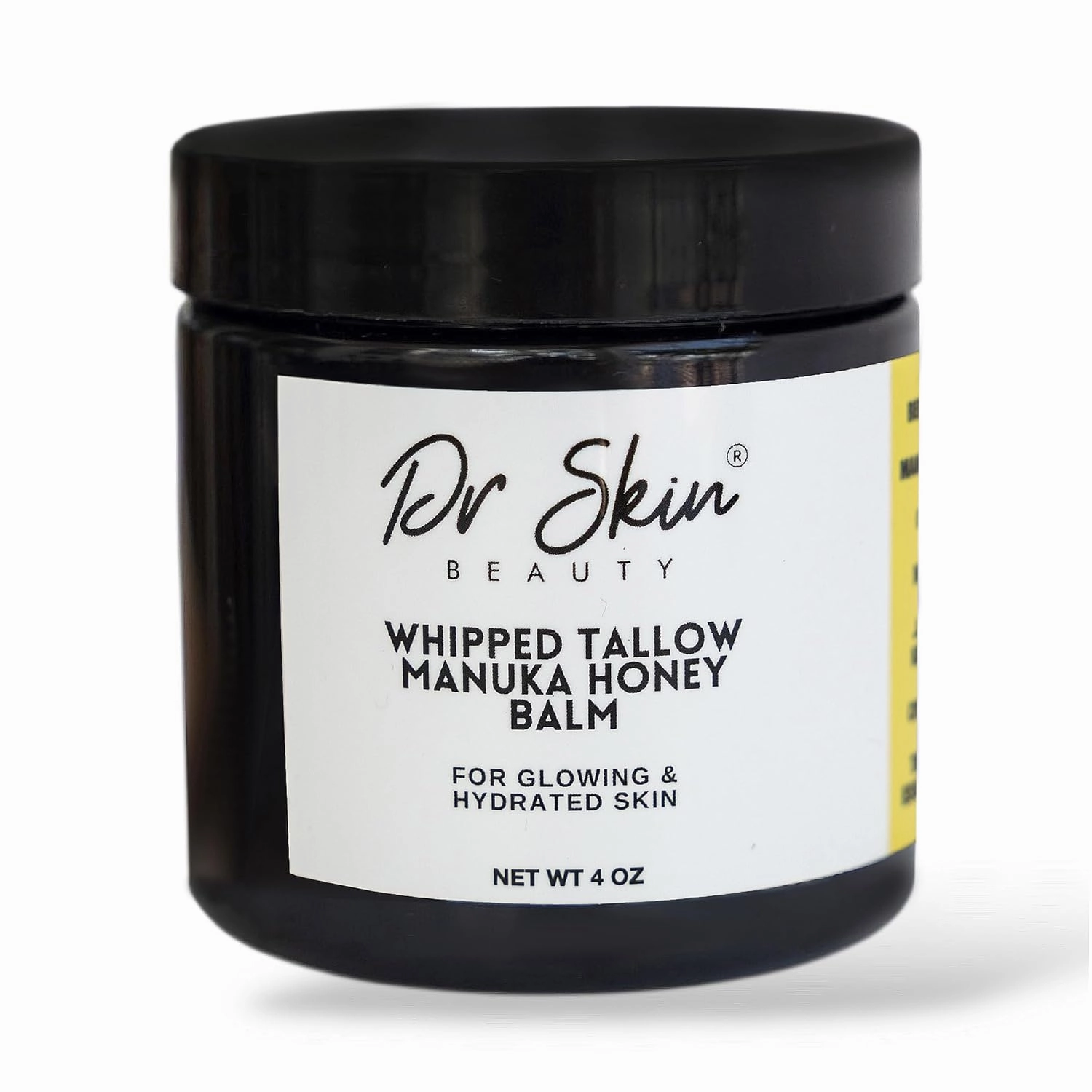 Whipped Beef Tallow and Manuka Honey Balm, 4oz, Orange scent, Grass Fed Grass Finished Organic Face Cream, Body Lotion, and Lip Balm for psoriasis, eczema and babies