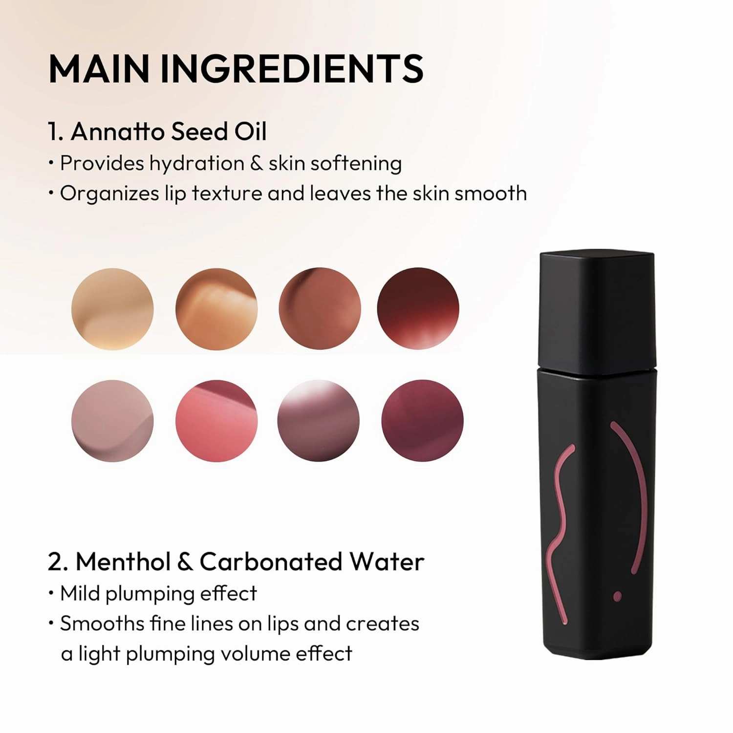 Wink Lip Shade Primer - All Day Top Coat, Smudge-Proof Base, Semi-Matte Long-Lasting Lip Primer (08 Deep Plum)
