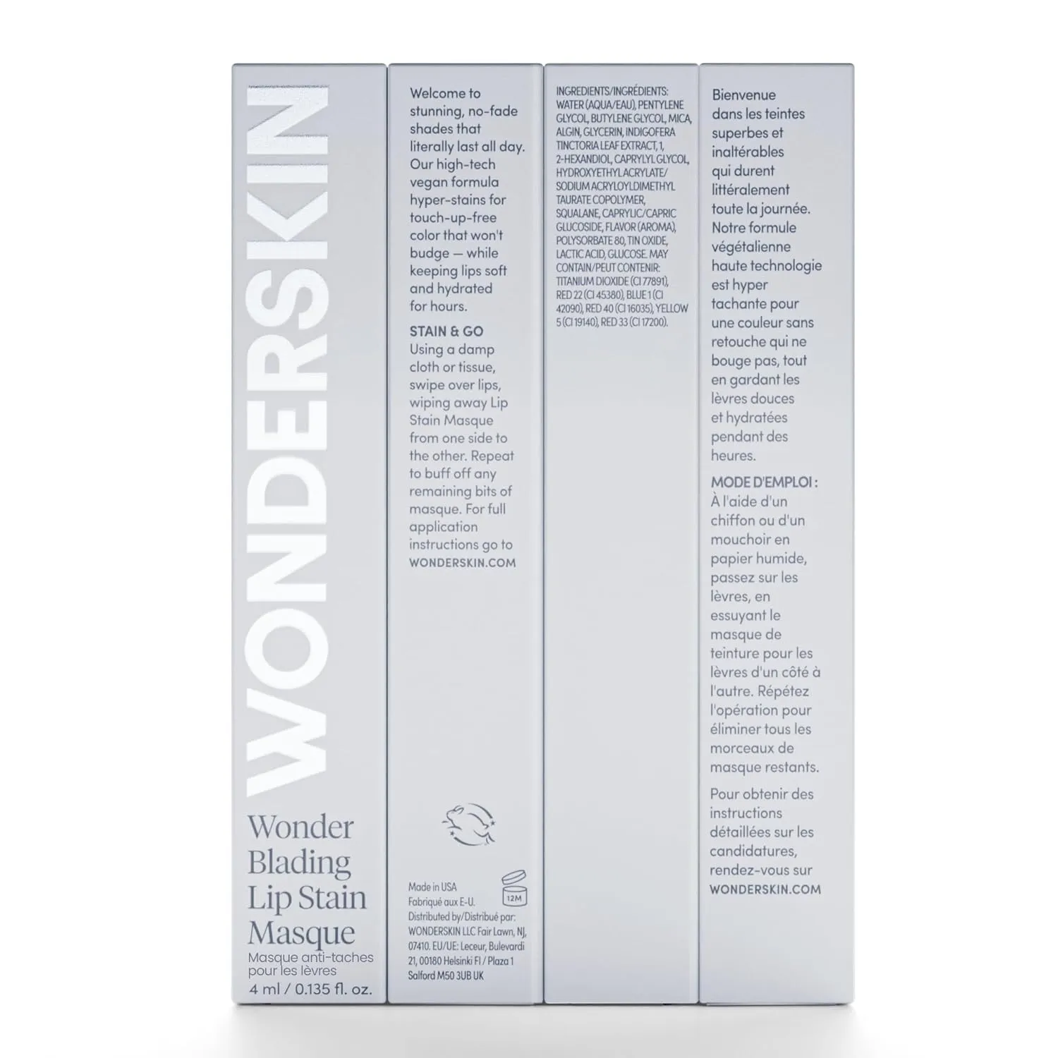 Wonderskin Wonder Blading Lip Stain Peel Off Masque - Long Lasting, Waterproof and Transfer Proof Nude Lip Tint, Matte Finish Peel Off Makeup (Adore Masque)