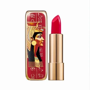 Xaena 2 Colors Matte Lipstick The British Museum Egypt Series Color Changing Lipstick Luxury Satin Lipstick Long-Lasting Vegan Cruelty-Free Temperature Color Change Lip Gloss (01#)