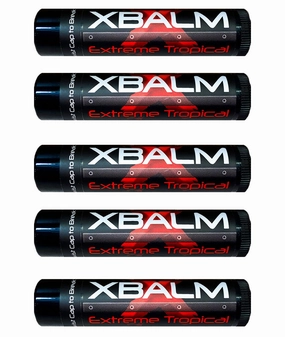 XBalm 5 PACK - Extreme Protection Lip Balm - Lip Balm w/SPF 15 (Extreme Tropical)