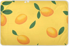Yellow Fresh Fruit Extra Large Resuable Changing Pad Covers Highly Absorbent Bed Pad Skin-Friendly Travel Mattress for Baby Boys Girls 52" L x 34" W