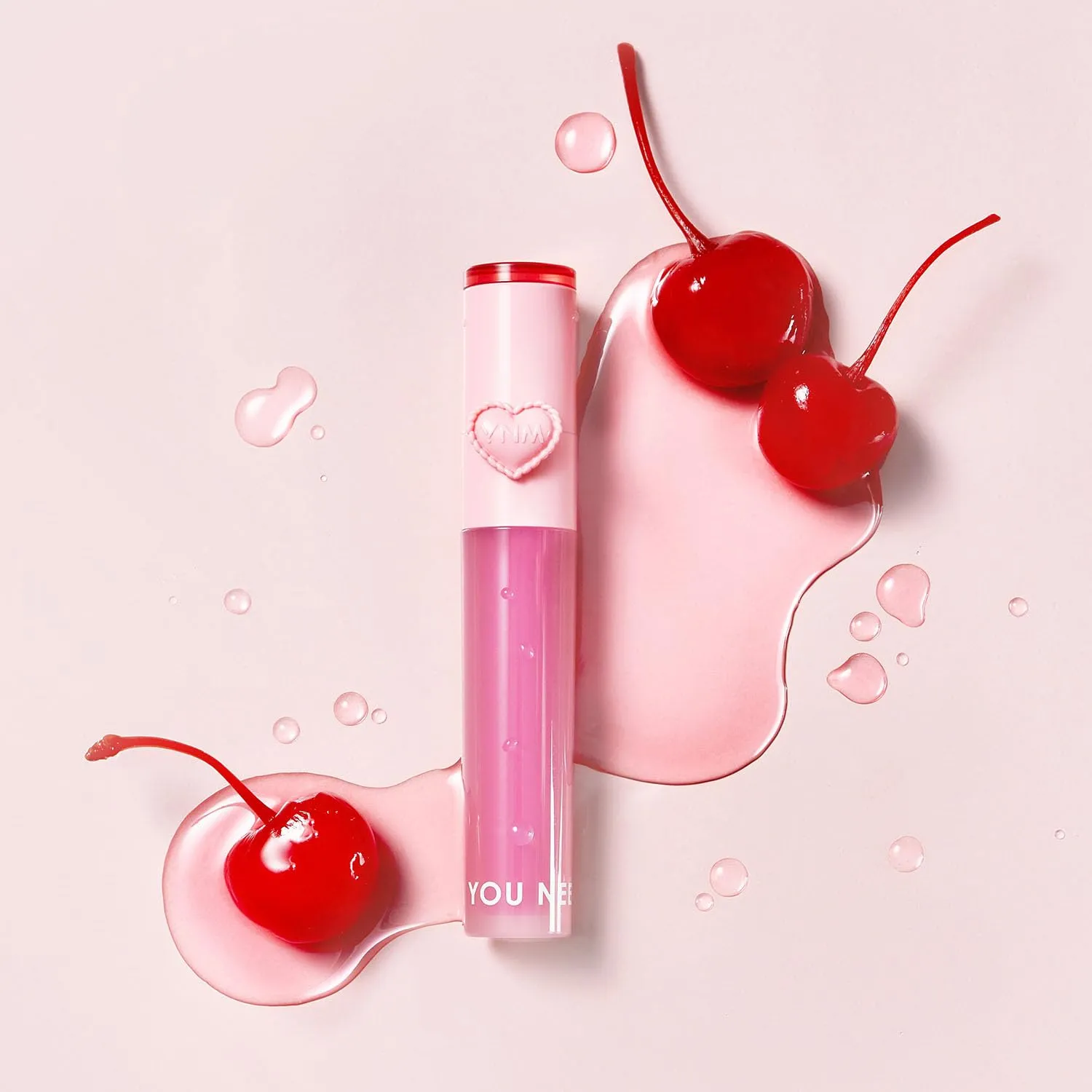 YNM Heart Jelling Tint (04 CHESTNUT JELLING, 0.09 oz) Silicone Lip Brush Included, K-Beauty, Non-Sticky, Moisturizing, Smudge-Proof, Korean Lip Tint, Long-Lasting, Vivid Color