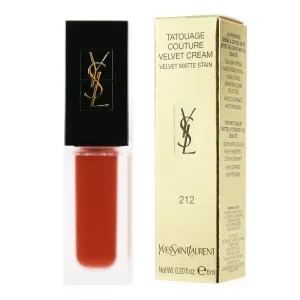 YVES SAINT LAURENT Tatouage Couture Velvet Cream Liquid - 212 Rouge Rebel for Women - 0.2 oz Lipstick